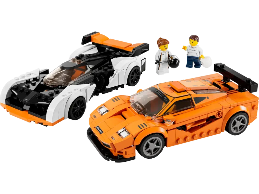 Lego Speed Champions McLaren Solus GT and McLaren F1 LM on display
