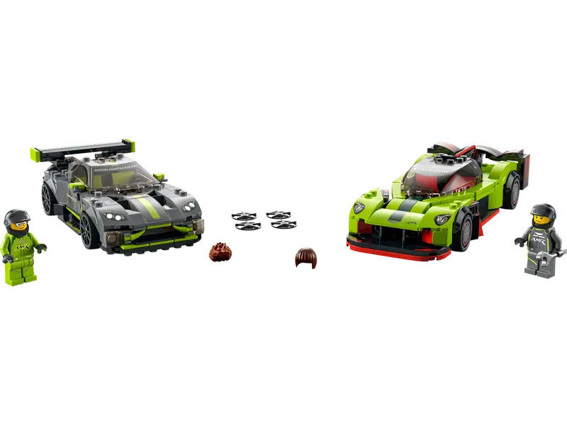 LEGO Speed Champions Aston Martin Valkyrie AMR Pro & Vantage GT3 display