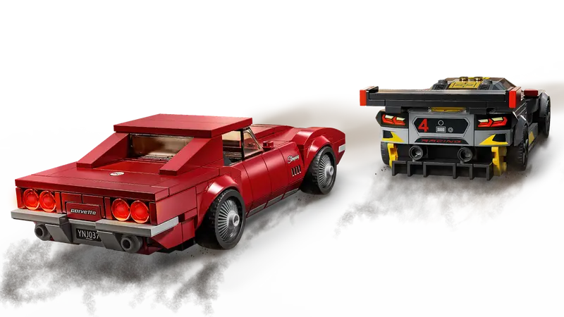 LEGO Speed Champions Chevrolet Corvette C8.R Race Car & 1969 Chevrolet Corvette