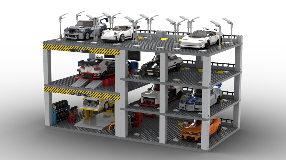 LEGO Speed Champions car park
