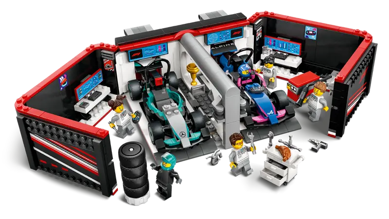 LEGO F1® Garage & Mercedes-AMG & Alpine Cars