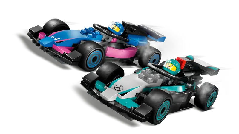 LEGO F1® Garage & Mercedes-AMG & Alpine race Cars